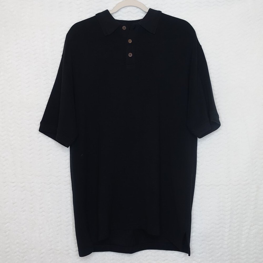 Tommy Bahama Men's Ribbed Texture Polo Size M